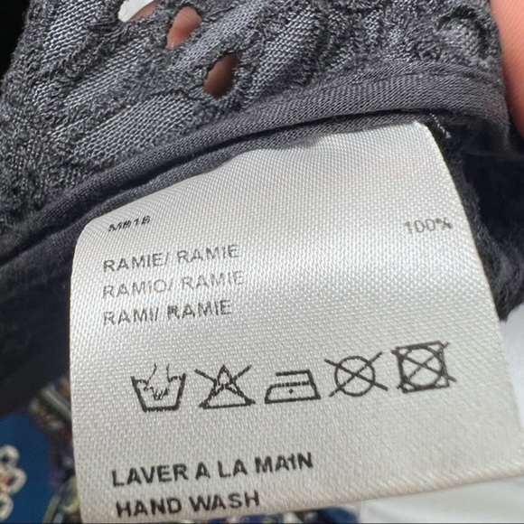 GERARD DAREL FANTASTIC BLACK SUNFLOWERS FLORAL SEE THROUGH BEACH SWIM DRESS WRAP - Picture 11 of 13